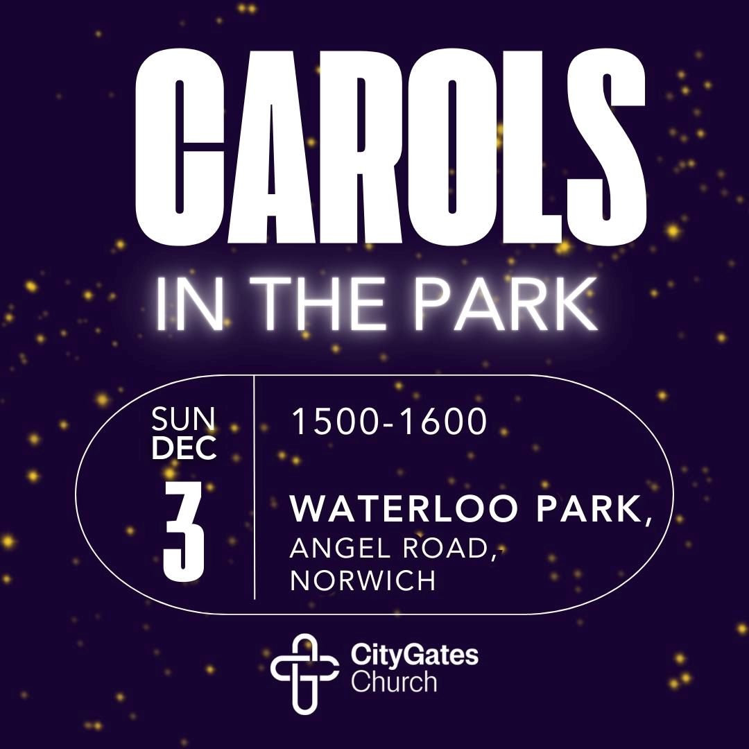 Carols in the park poster