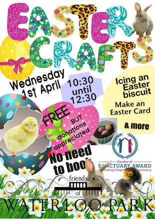 Easter Crafts event poster