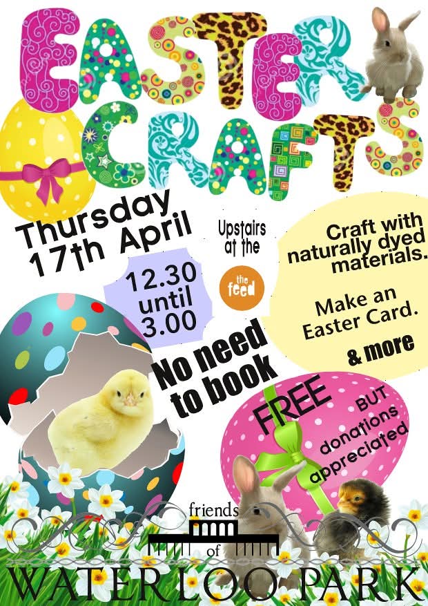 Easter crafts event poster