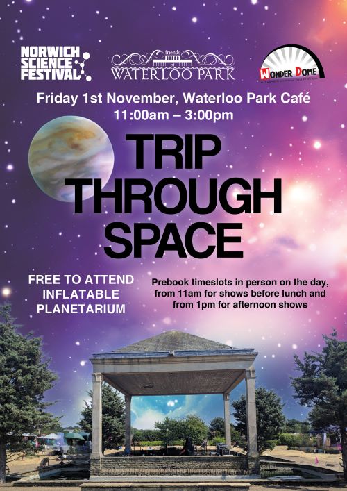 Events poster for trip through space