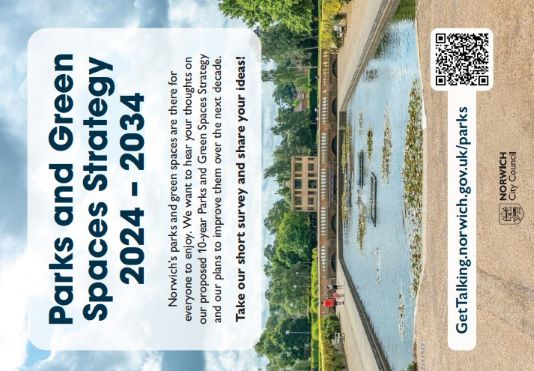 Parks and Green spaces strategy poster 2024-2034