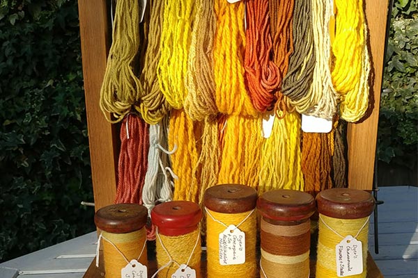 coloured yarn
